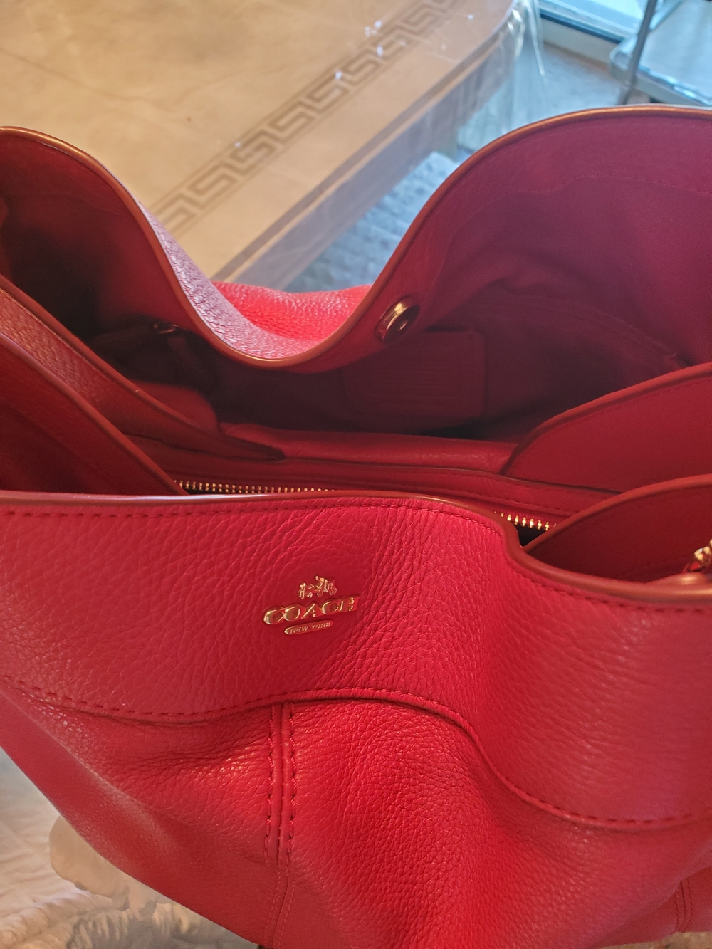 Coach Lexy Hot Pink Pebbled Leather Shoulder Tote REDUCED.. - Picture 16 of 16